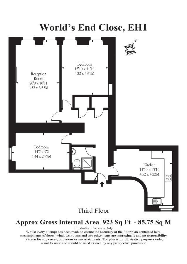 World's End - Historic 2 Bed On The Royal Mile, Sleeps 4 Appartement *
